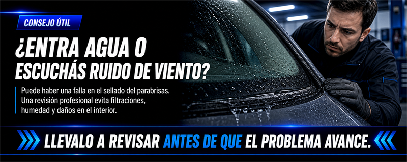 ¿Entra agua o escuchás ruido de viento?